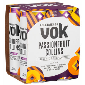 Cocktails by VOK Passionfruit Collins, 250ml 4% Alc. - Sippify