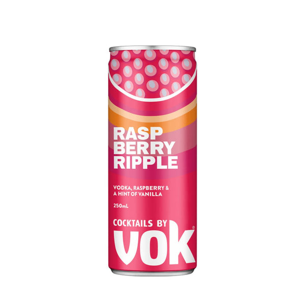 Cocktails by VOK Raspberry Ripple 250ml 4% Alc. - Premix