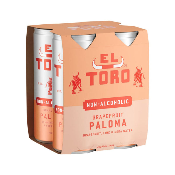 El Toro Non-Alc Paloma 4 x 250ml - Premix