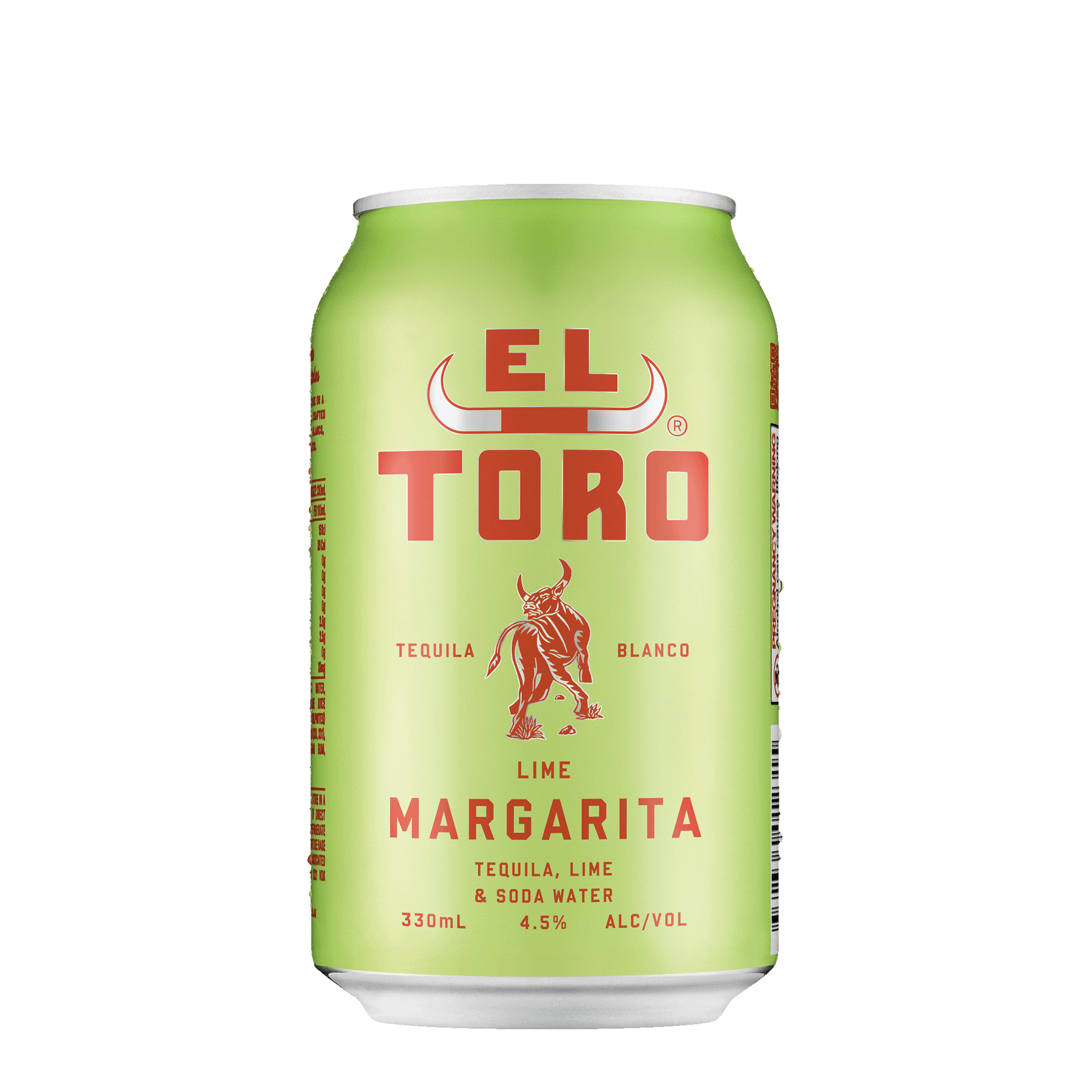 El Toro Lime Ranch Water, 330ml 4.5% Alc. - Premixed