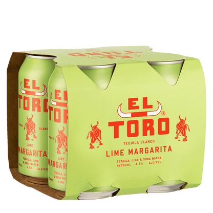 El Toro Lime Ranch Water, 330ml 4.5% Alc. - Premixed