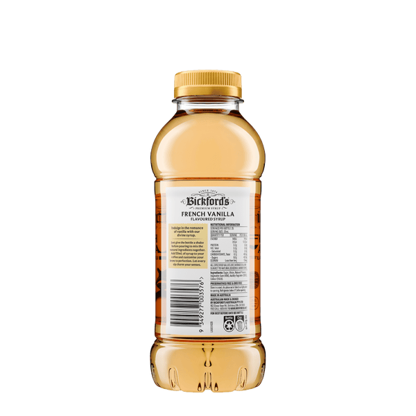 Bickford’s French Vanilla Syrup for Coffee 500ml - Syrup