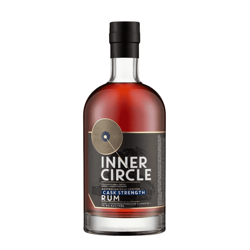 Inner Circle Aust. Cask Strength Rum Black, 700ml 75.9% Alc - Rum