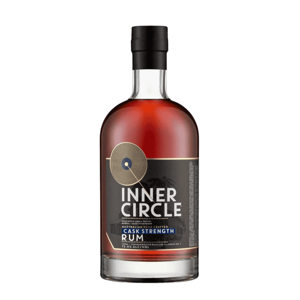 Inner Circle Aust. Cask Strength Rum Black, 700ml 75.9% Alc - Rum