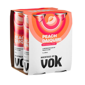 Mocktails by Vok Peach Daiquiri 4 x 250ml - Premix