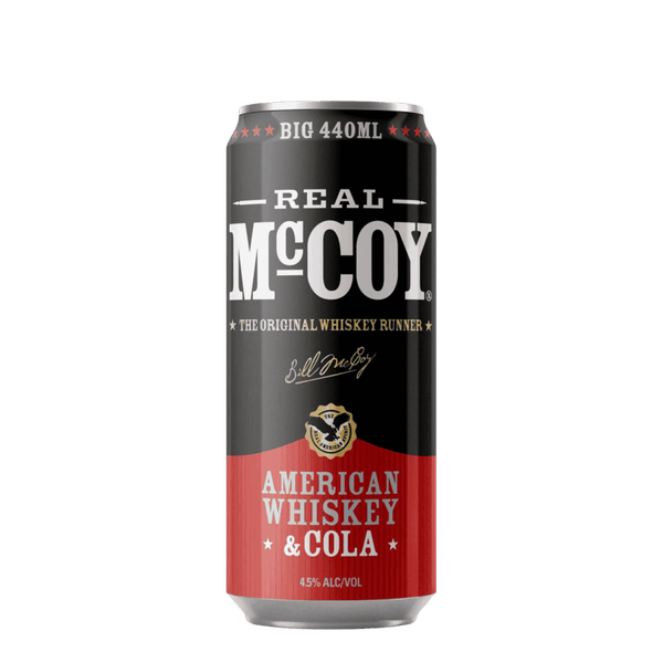 Real McCoy Whiskey & Cola, 440ml 4.5% Alc.