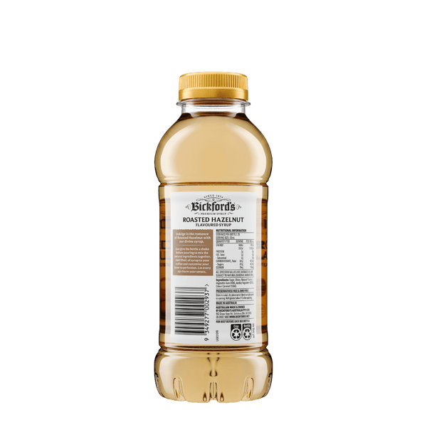 Bickford’s Roasted Hazelnut Syrups for Coffee 500ml - Syrup