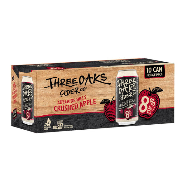 Three Oaks Crushed Apple Cider 375ml 8% Alc. - Cider