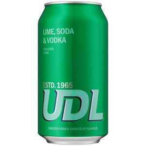 UDL Vodka Lime Soda 375ml 4% Alc. - Premix
