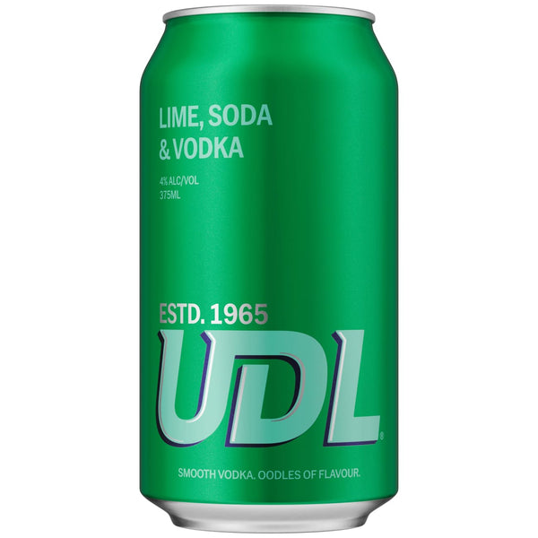 UDL Vodka Lime Soda 375ml 4% Alc. - Premix