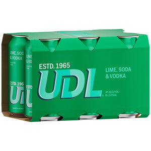 UDL Vodka Lime Soda 375ml 4% Alc. - Premix