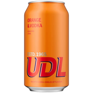 UDL Vodka Orange 375ml 4% Alc. - Premix
