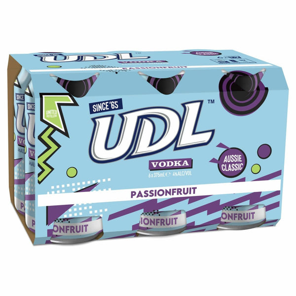 UDL Vodka Passionfruit 375ml 4% Alc. - Premix