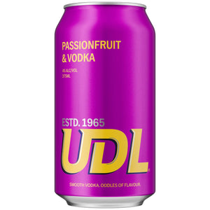 UDL Vodka Passionfruit 375ml 4% Alc. - Premix
