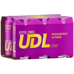 UDL Vodka Passionfruit 375ml 4% Alc. - Premix