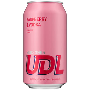 UDL Vodka Raspberry 375ml 4% Alc. - Premix