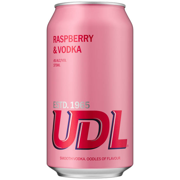 UDL Vodka Raspberry 375ml 4% Alc. - Premix