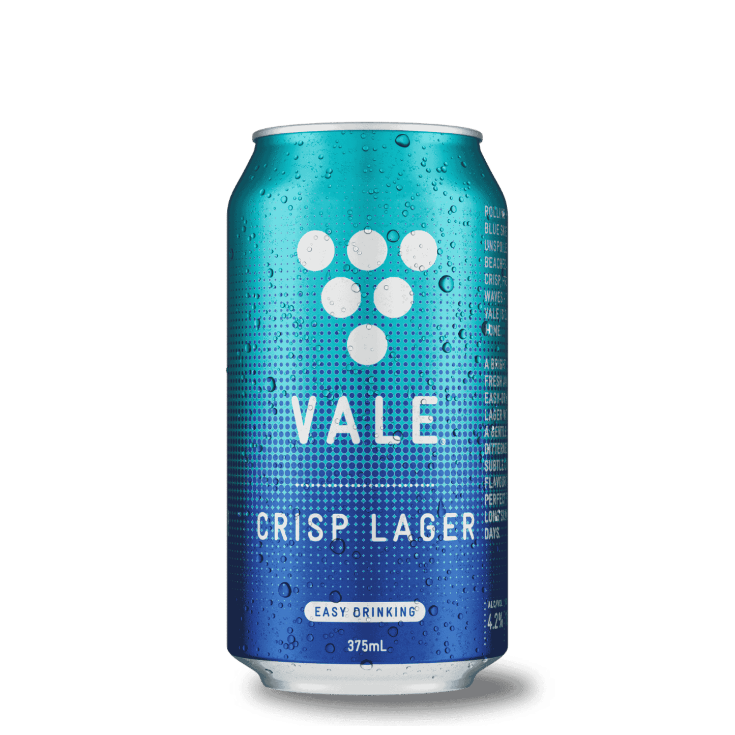 Vale Crisp Lager, 375ml 4.2% Alc. - Beer
