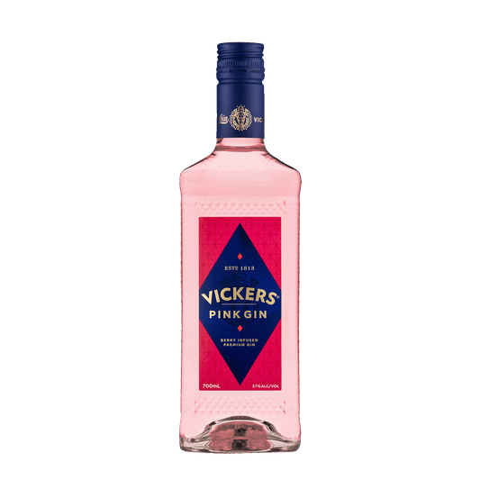 Vickers Pink Gin, 700ml 37% Alc. - Gin