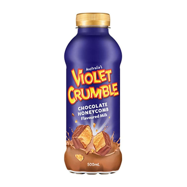 Violet Crumble Chocolate Honeycomb Flavoured Milk, 12 x 500ml - Sippify