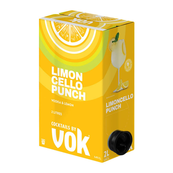 Vok Limoncello Punch Ready to Serve Cocktails 2Lt 5% Alc.