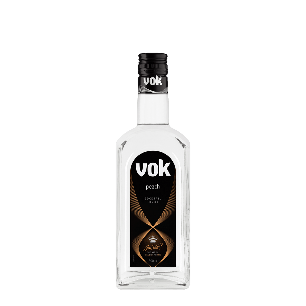 Vok Peach Liqueur, 500ml 17% Alc. - Liqueurs