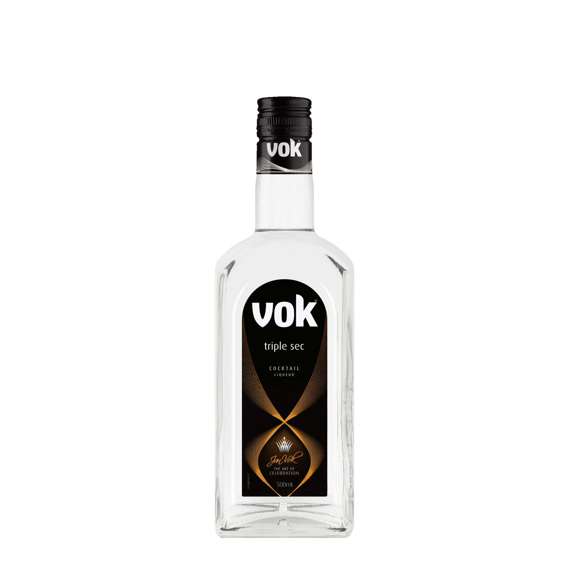 Vok Triple Sec Liqueur, 500ml 17% Alc. - Liqueurs