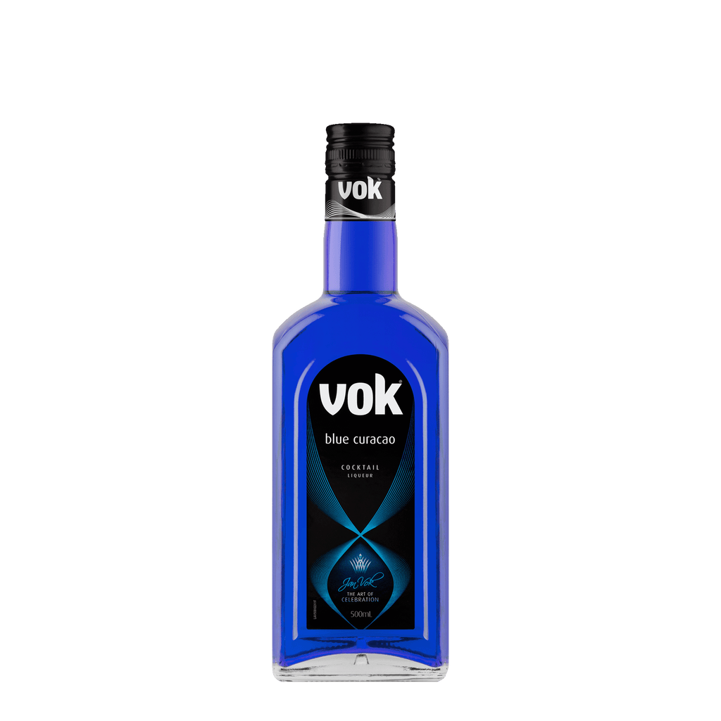 Vok Blue Curacao Liqueur, 500ml 17% Alc. - Liqueurs