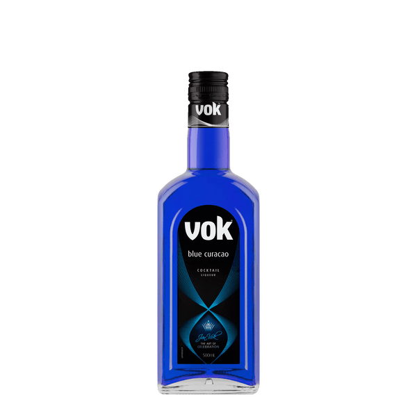 Vok Blue Curacao Liqueur, 500ml 17% Alc. - Liqueurs