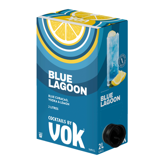 Vok Ready to Serve Cocktails Blue Lagoon, 2Lt 5% Alc - Liquor
