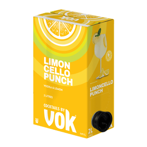 Vok Limoncello Punch Ready to Serve Cocktails, 2Lt 5% Alc. - Liquor