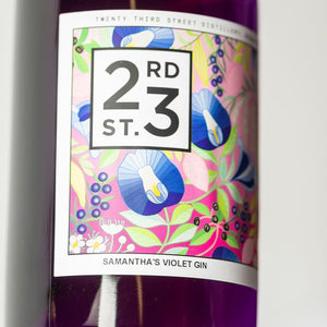 23rd Street Distillery Personalised Violet Gin, 700ml 40% Alc. - Sippify