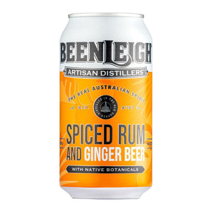 Beenleigh Artisan Distillers Spiced Rum & Ginger Beer with Native Botanicals, 375ml 4% Alc - Sippify