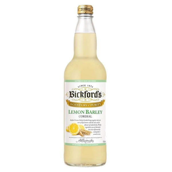 Bickford's Lemon Barley Cordial, 750ml - Sippify
