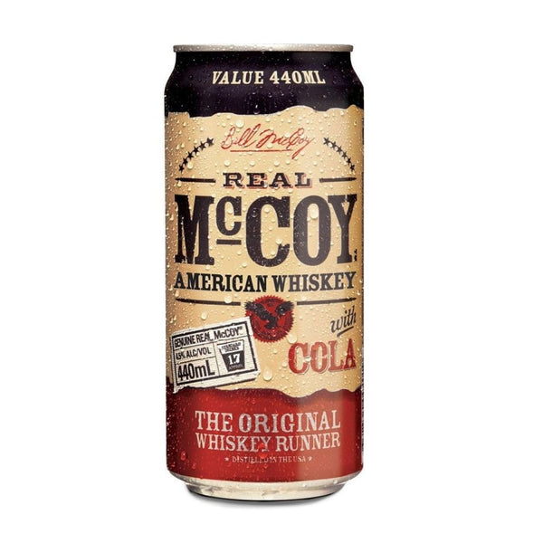 Real McCoy Whiskey & Cola, 440ml 4.8% Alc. - Sippify