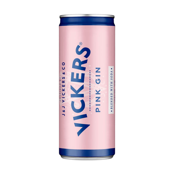 Vickers Pink Gin & Soda, 250ml 4% Alc. - Sippify